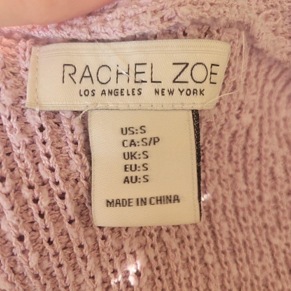 Rachel Zoe lavender cardigan  - Picture 6 of 7